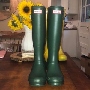 Green Hunter Rain Boots